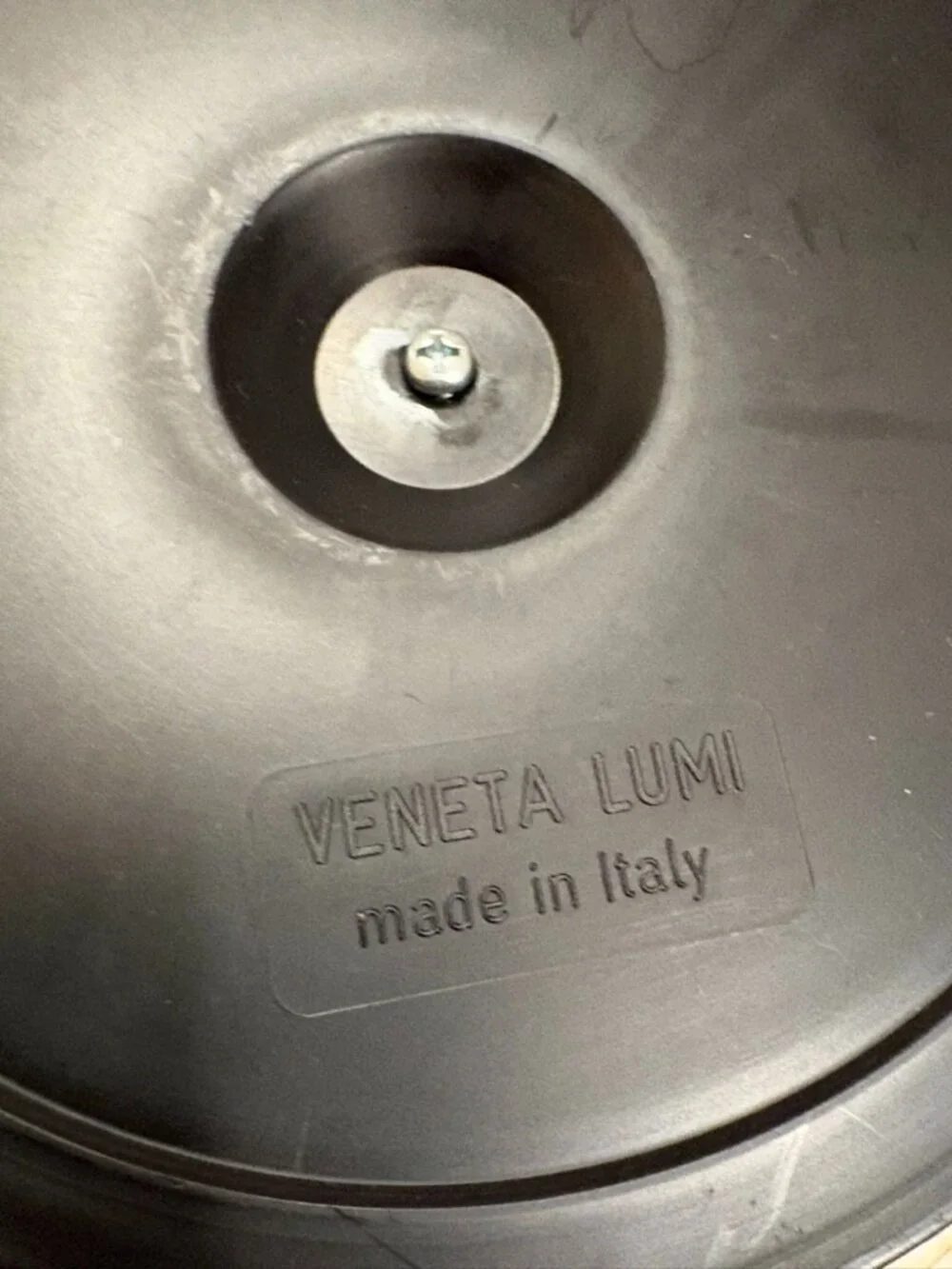 Vintage Italian Red Veneta Lumi Lamp